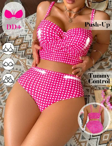 Costum de baie SHEIN, roz