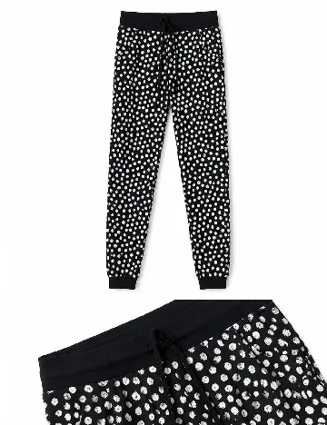 Pantaloni Tezenis, alb/negru