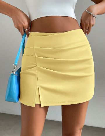 Fusta pantalon SHEIN, galben