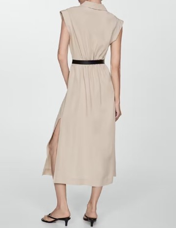 Rochie medie Mango, bej