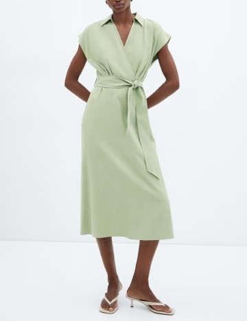 Rochie medie Mango, verde