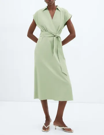 Rochie medie Mango, verde