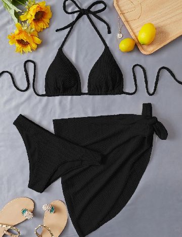 Costum de baie SHEIN, negru