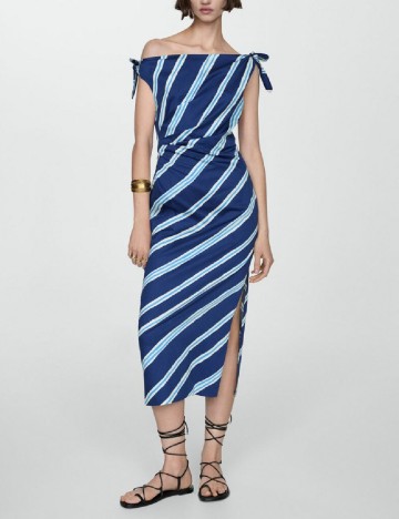 Rochie medie Mango, albastru