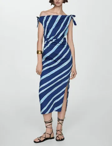 Rochie medie Mango, albastru