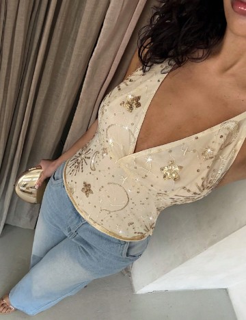 Top SHEIN, crem