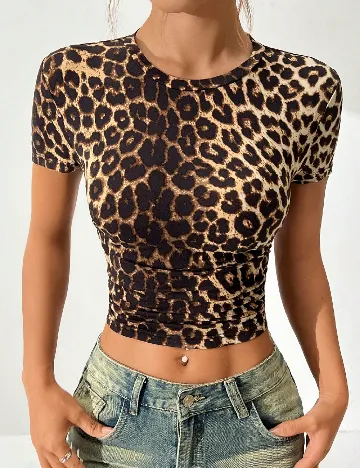 Top SHEIN, animal print
