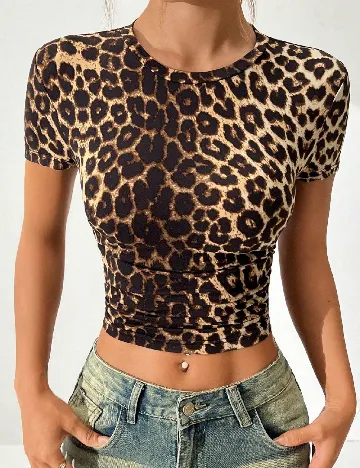 Top SHEIN, animal print