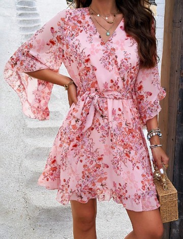Rochie scurta SHEIN, roz