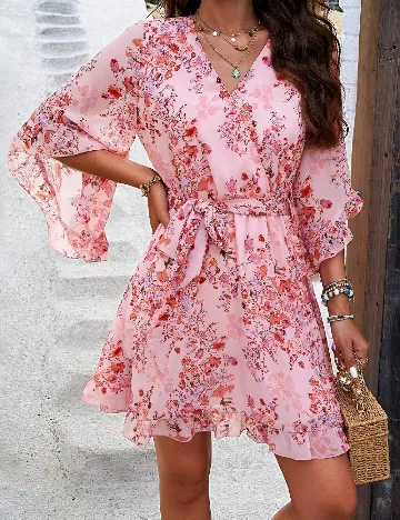 Rochie scurta SHEIN, roz