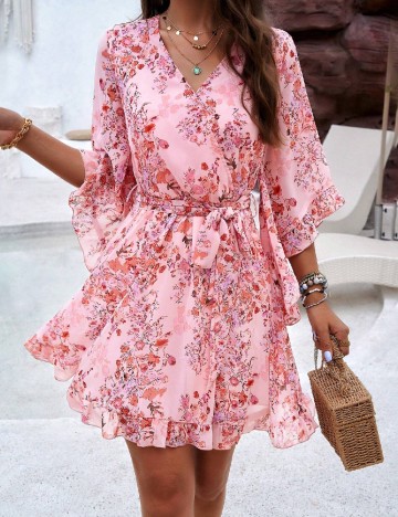 Rochie scurta SHEIN, roz