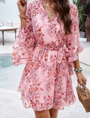 Rochie scurta SHEIN, roz