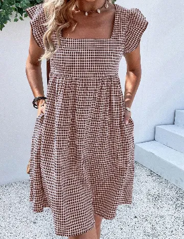 Rochie scurta SHEIN, maro