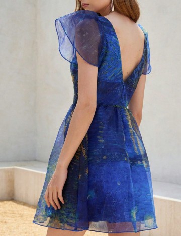 Rochie scurta Aveloria, mix culori