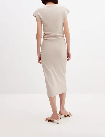 Rochie medie Mango, bej