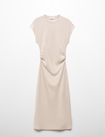Rochie medie Mango, bej