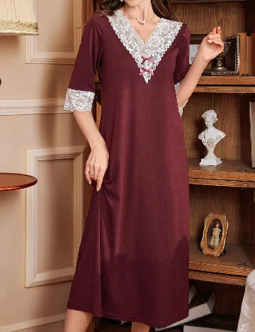 Rochie de noapte SHEIN, visiniu