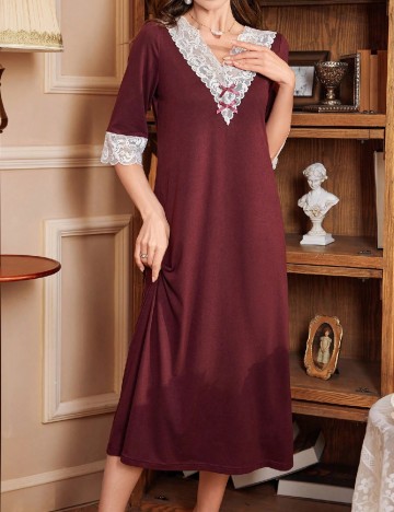 Rochie de noapte SHEIN, visiniu