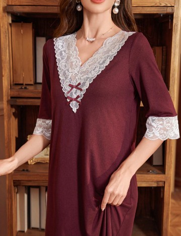 Rochie de noapte SHEIN, visiniu