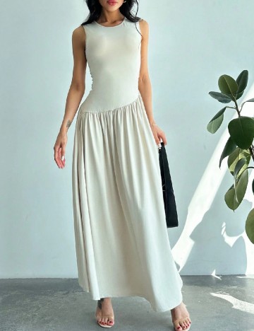 Rochie lunga SHEIN, bej