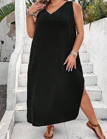 Rochie lunga SHEIN CURVE, negru