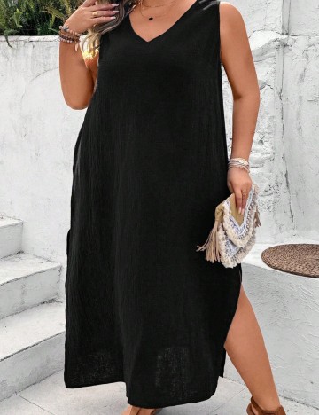 Rochie lunga SHEIN CURVE, negru