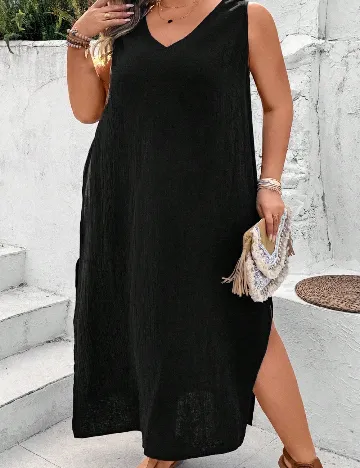 Rochie lunga SHEIN CURVE, negru