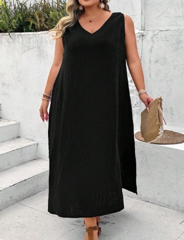 Rochie lunga SHEIN CURVE, negru