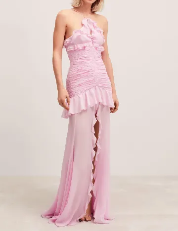 Rochie lunga Mango, roz