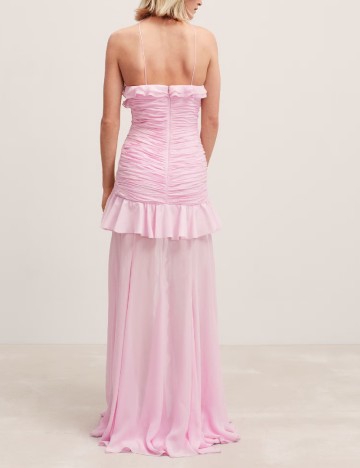 Rochie lunga Mango, roz