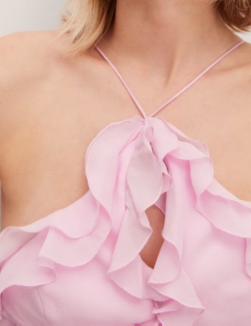 Rochie lunga Mango, roz