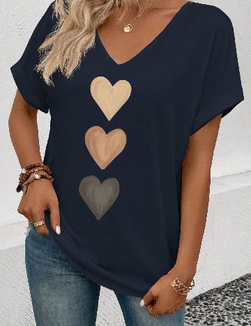 Tricou SHEIN, bleumarin