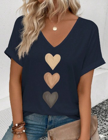 Tricou SHEIN, bleumarin