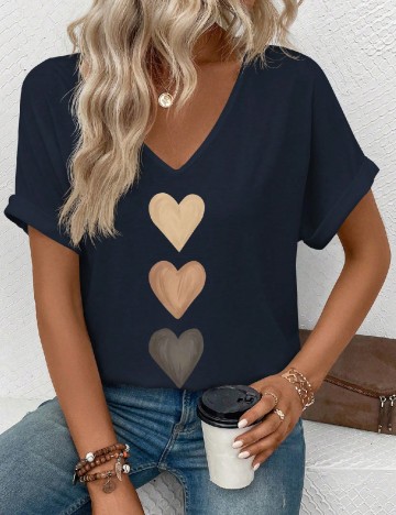 Tricou SHEIN, bleumarin