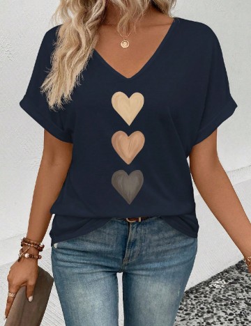 Tricou SHEIN, bleumarin