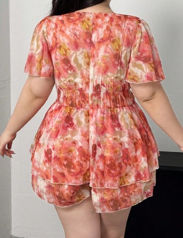 Salopeta SHEIN CURVE, mix culori