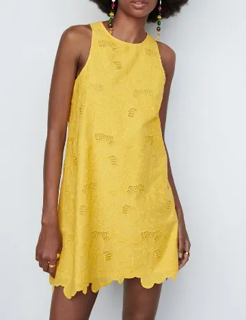 Rochie scurta Mango, galben