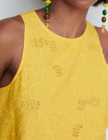Rochie scurta Mango, galben