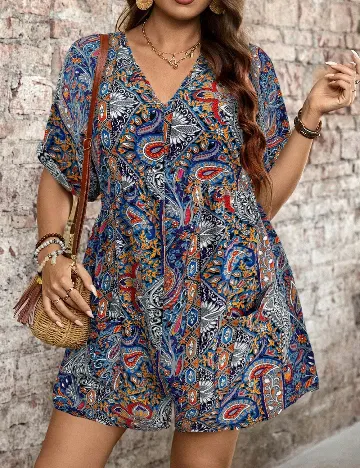 Salopeta SHEIN CURVE, mix culori