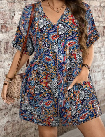 Salopeta SHEIN CURVE, mix culori