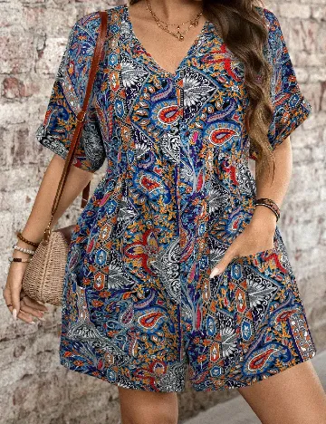 Salopeta SHEIN CURVE, mix culori