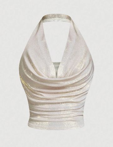 Top SHEIN, argintiu