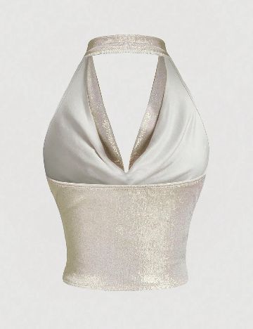 Top SHEIN, argintiu