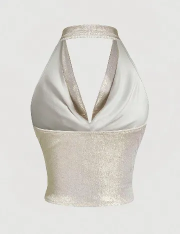 Top SHEIN, argintiu