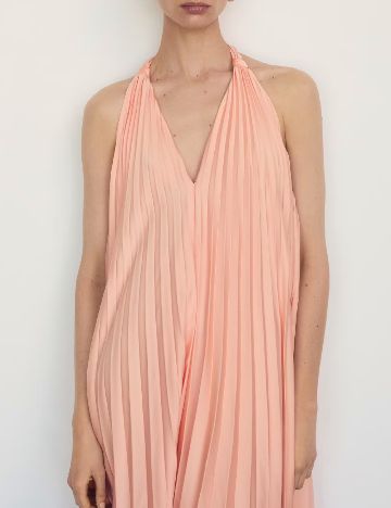 Rochie lunga Mango, piersica