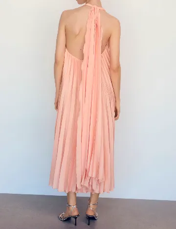 Rochie lunga Mango, piersica