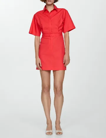 Rochie scurta Mango, rosu