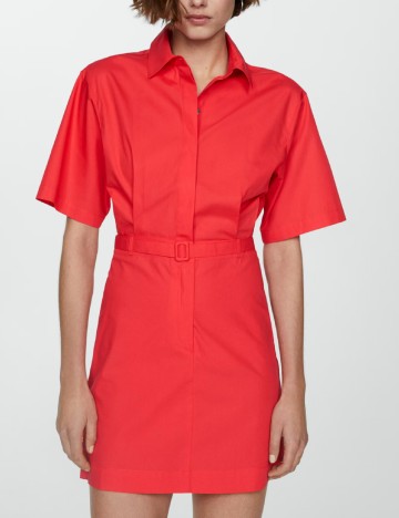 Rochie scurta Mango, rosu
