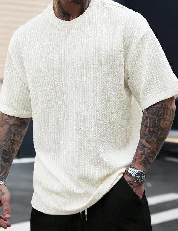 Tricou SHEIN, ecru
