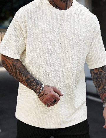 Tricou SHEIN, ecru